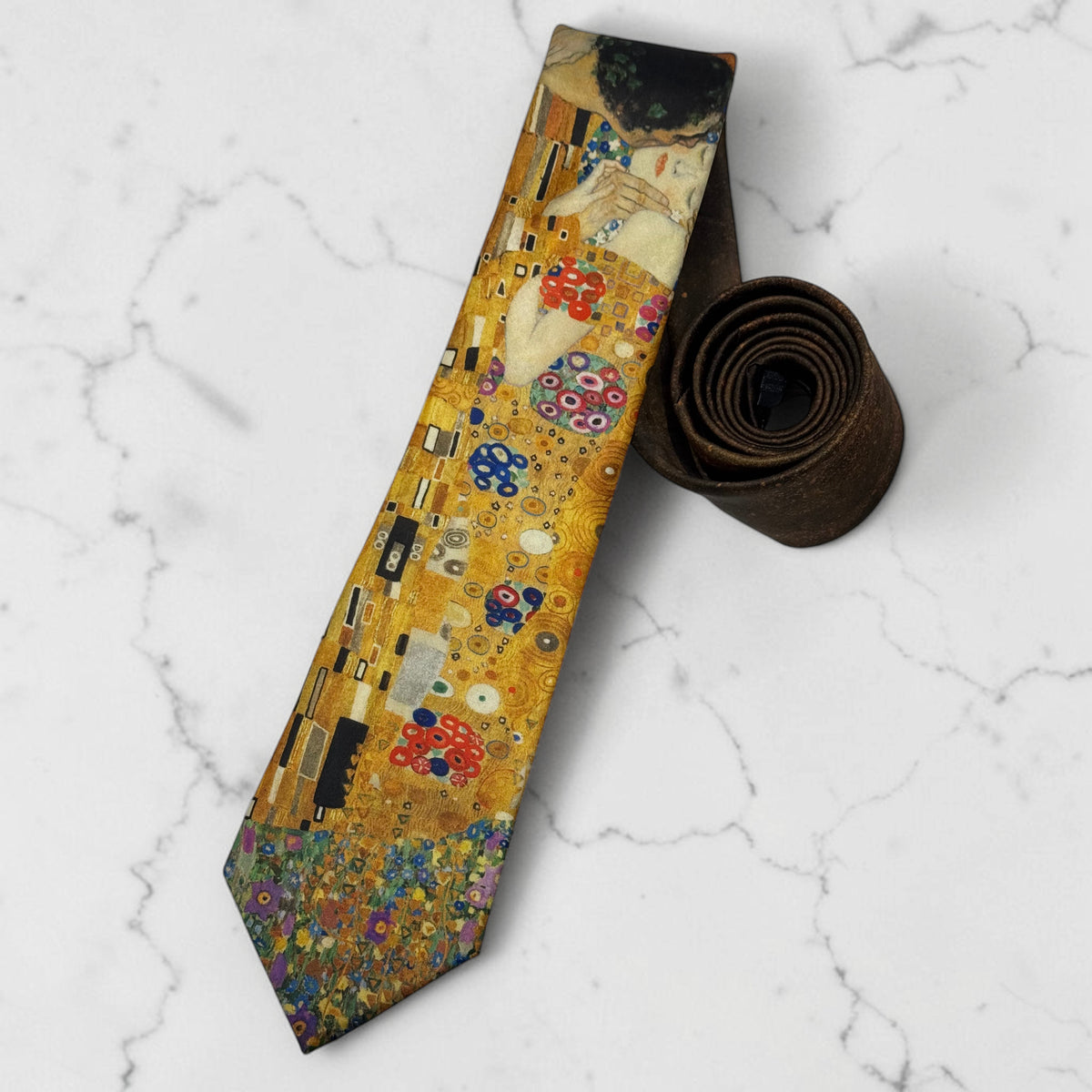 The Kiss by Gustav Klimt Necktie / Masterpiece Series