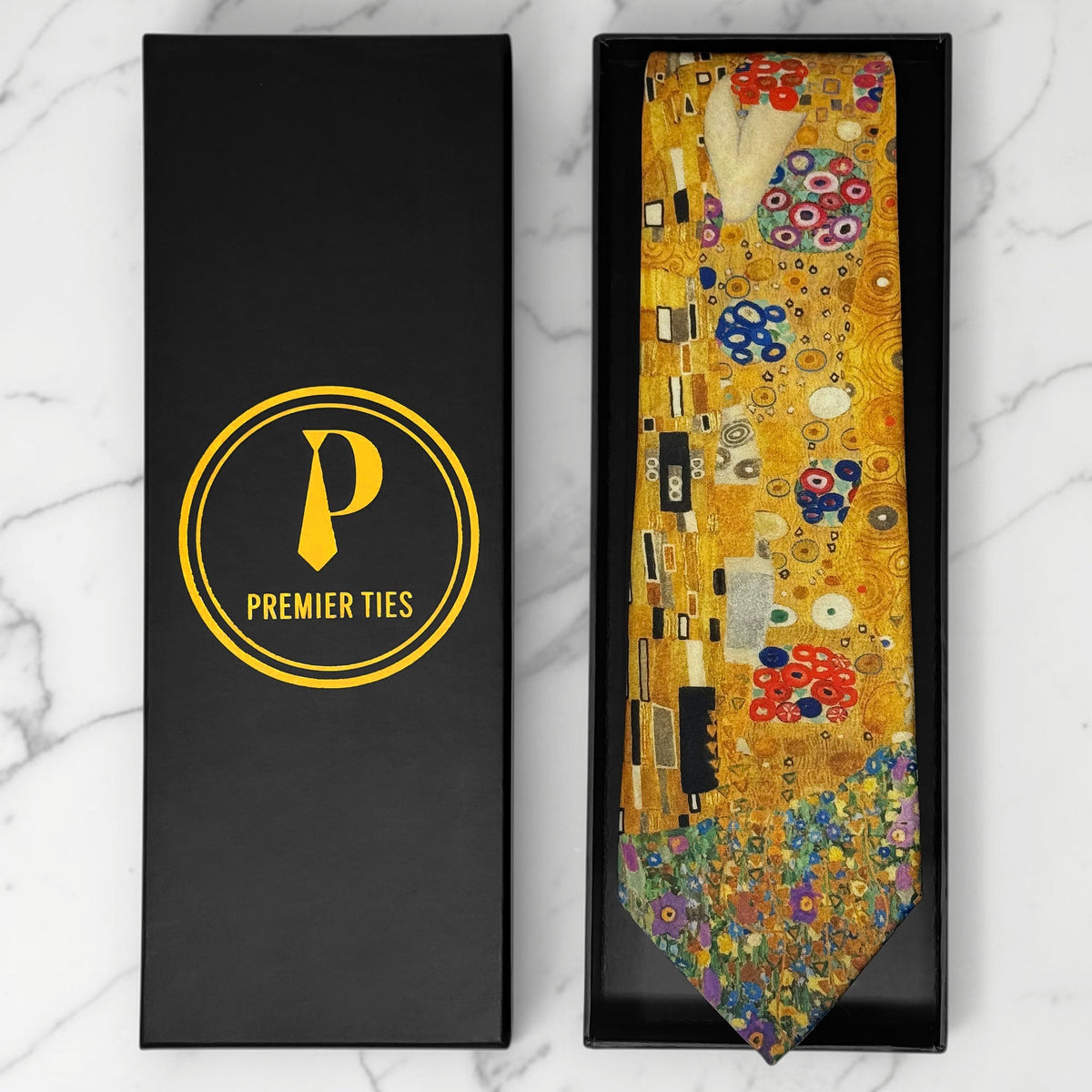The Kiss by Gustav Klimt Necktie / Masterpiece Series